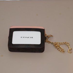 NEW Coach Wallet in Pink (Still has packing material, coach paperwork, and tag)